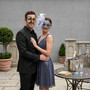 Vintage Venetian Filigree Lace Feather Flower Women Masquerade Eye Mask - Silver Grey