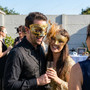 Elegant Harlequin Jester And Glitter Side Mesh Men Women Masquerade Masks - Black Gold