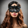 Classic Glitter Venetian Women Masquerade Mask- Black