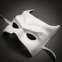 Batman Halloween Masquerade Half Face Mask - White - 4