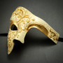 Phantom of the Opera' Venetian Masquerade Mask-Gold Lining