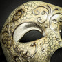 Phantom of the Opera' Venetian Masquerade Mask-Silver Lining