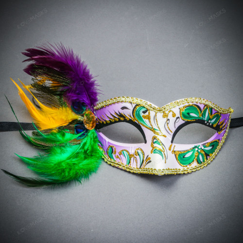 Elegant Feathered Masquerade Masks Light Up Venetian Style Costume Mask For Womens Parties And Festive Occasions From Kangdan, $1.31