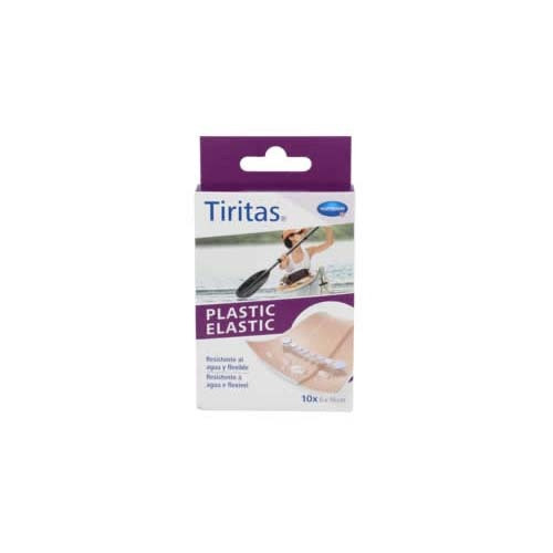 Tiritas plástico apósito adhesivo elástico 10 x 6 cm 10 U