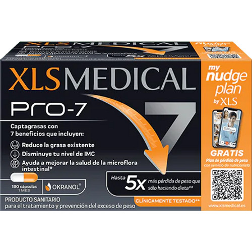 Xls medical pro7 nudge 180 cápsulas