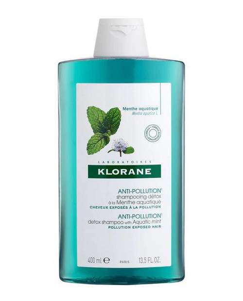 Champú detox anticontaminación con menta acuática 400 ml Klorane