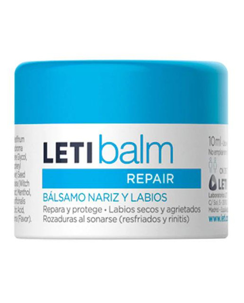 Bálsamo reparador nariz y labios letibalm