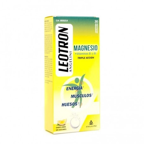 Leotron magnesio 30 comprimidos efervescentes