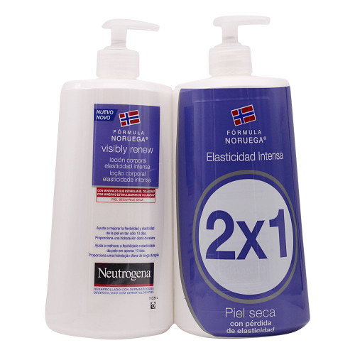 Neutrogena duplo visibly renew loción corporal elástica. 750 mL + 750 mL