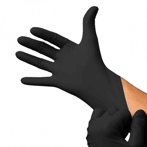 100 guantes nitrilo extreme. talla s. color negro.