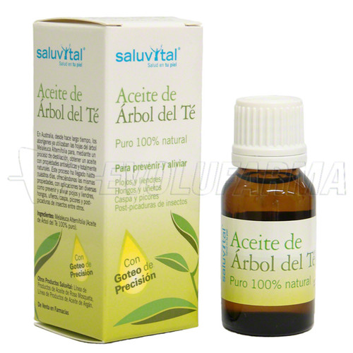 Saluvital aceite de árbol de té puro 100 por 100 natural. 16 mL