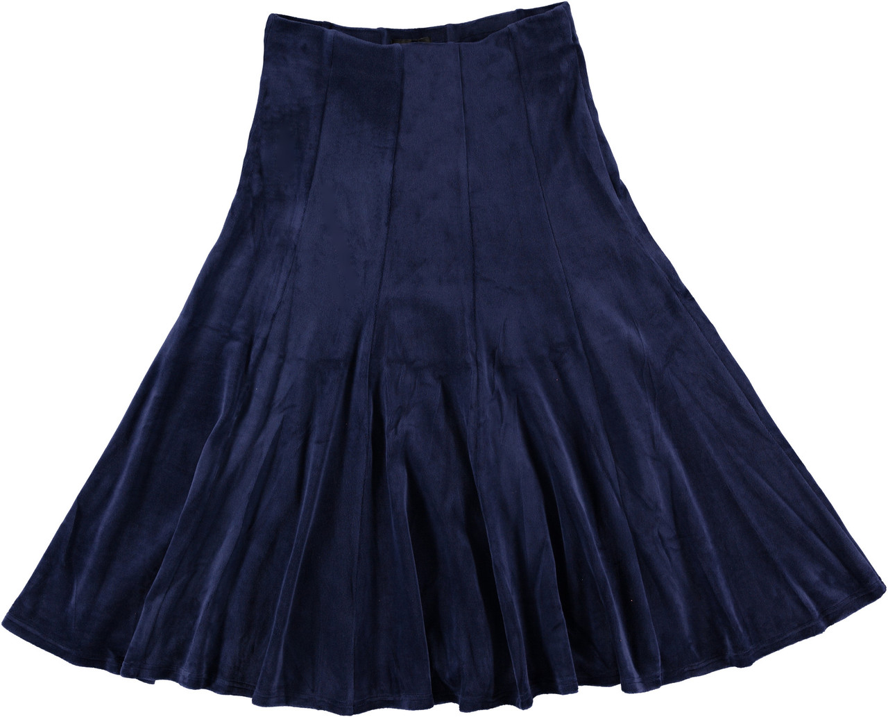 Women/Teens 27 Inches Velour Panel Skirt - BGDK Wholesale