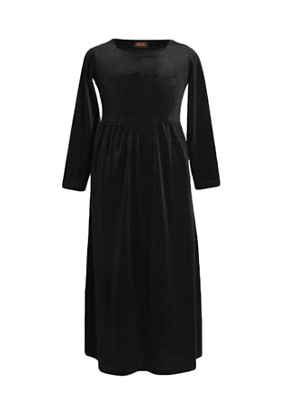 BGDK Girls Cotton Panel Skirt - Black BK1602