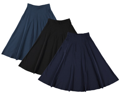 BGDK Girls Cotton Panel Skirt - Black BK1602 main image 0