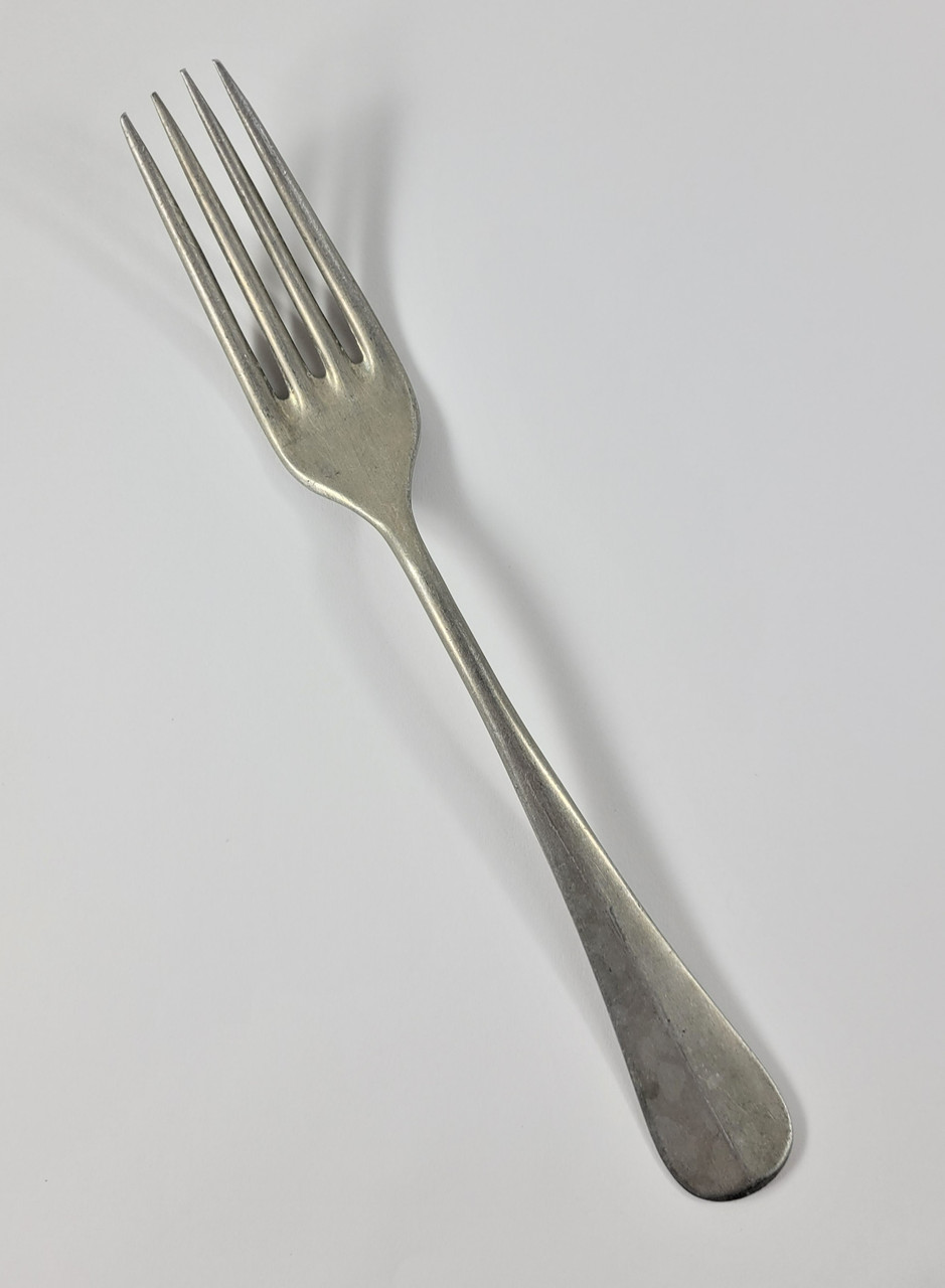 Original WWII German Army Aluminum Mess Hall Fork - 1939