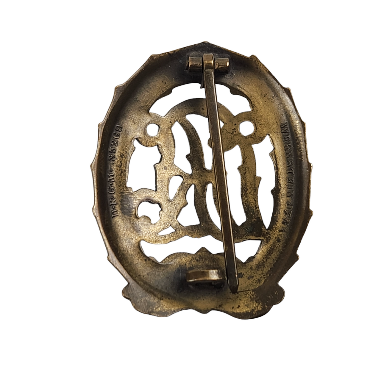 Miniature Bronze DRL Sports Badge Stick-Pin
