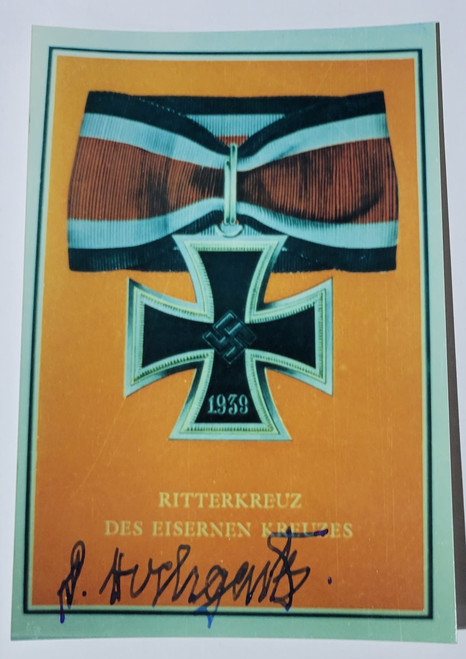 Knights Cross Recipient Signature - Günther Hochgartz (Tank Destruction - Grenadier)