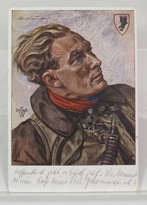 Bomber Pilot Postcard - KC Awarded Werner Baumbach