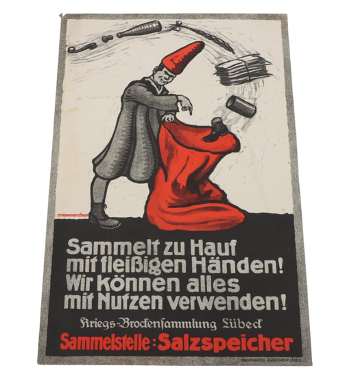 Original WWII German Donation Poster