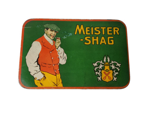 Tin Meister Shag Pipe Tobacco Box