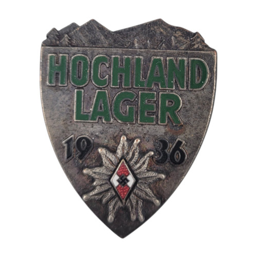 Reproduction Reich Hochland Lager Alpine Badge