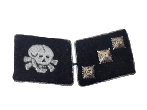 Reproduction Waffen SS Collar Tab Set - Panzer Division Untersturmführer