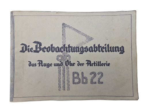 WWII German Artillery Observation Book WWII German Artillery Observation Book