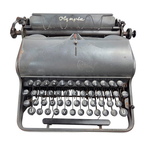 Waffen-SS Olympia Typewriter with "SS" key