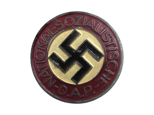 M1/45 Painted NSDAP Party Pin (Friedrich, Linden-Ludenscheid)
