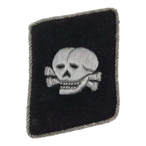 Reproduction SS Totenkopf collar tab - Bullion