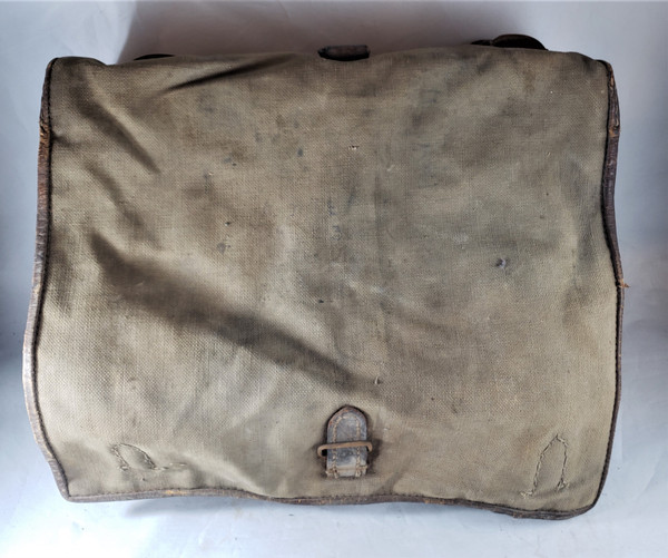 Named WWI French Musette Bag