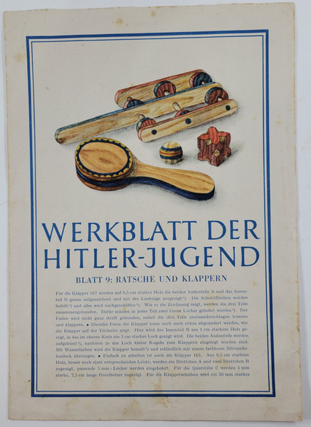 Werkblatt Der Hitler-Jugend - #9  Ratchet and Slap