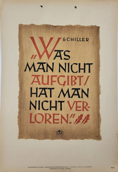 Reichs Propaganda Series 13 Number 28 - 1943