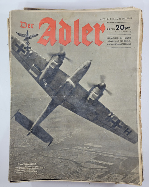 WW2 Luftwaffe Der Adler Magazine - July 1943