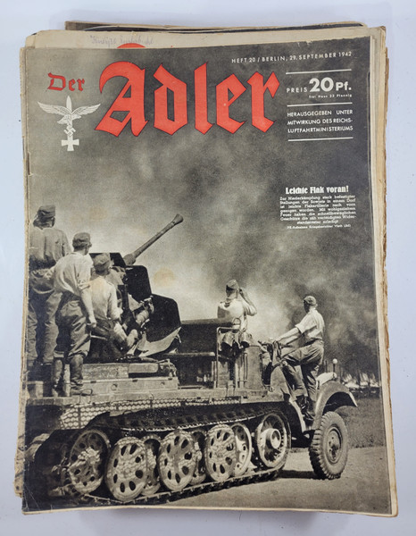 WW2 Luftwaffe Der Adler Magazine - September 1942