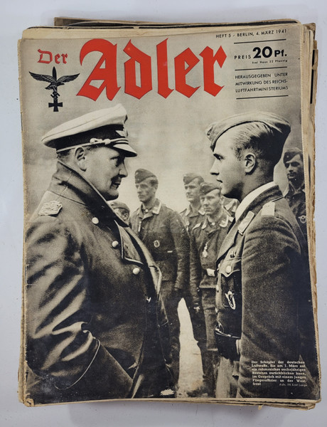 WW2 Luftwaffe Der Adler Magazine - March 1941