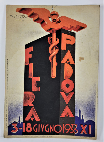 1933 Italian Advertising for the Fiera di Padova - Championship Fair