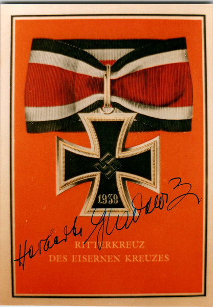 Knights Cross Recipient Signature - Herbert Gladewitz (Heer)