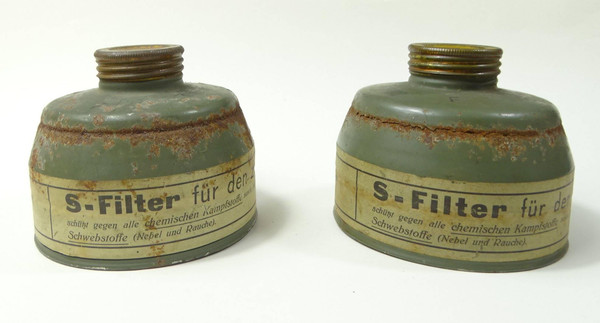 WW2 German Gas Mask Filters