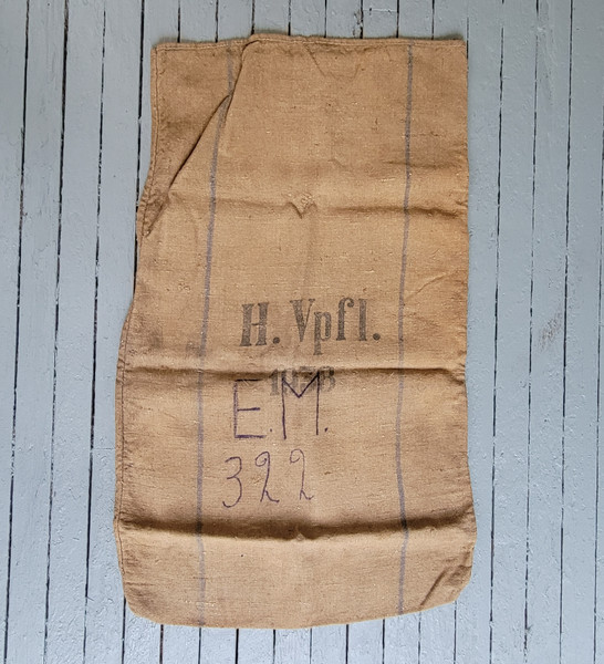 E.M. Initialled 1938 Dated German Grain Sack