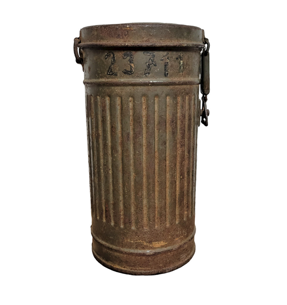 Wehrmacht Gas Mask Canister - Short Model (1936 - 1938) Marked