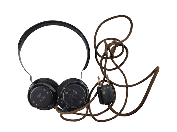 German Dfh.B Wehrmacht Issued Headphones - Stamped