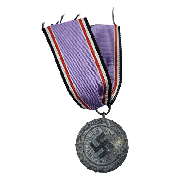 Luftschutz Medal 2nd Class w/ Reproduction Ribbon