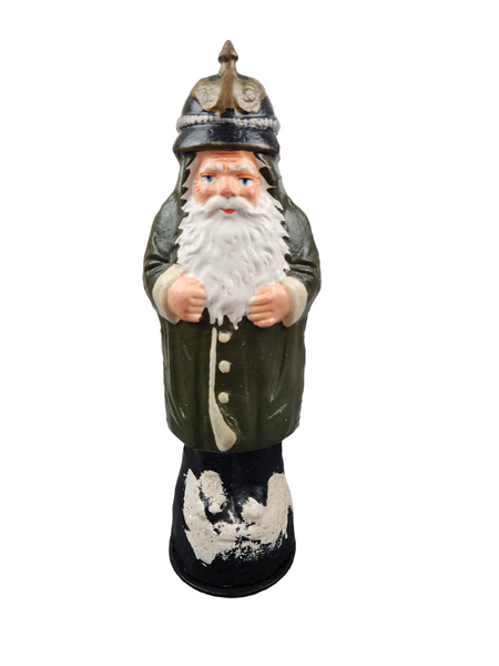 Pressed Paper Imperial German Santa Candy Holder