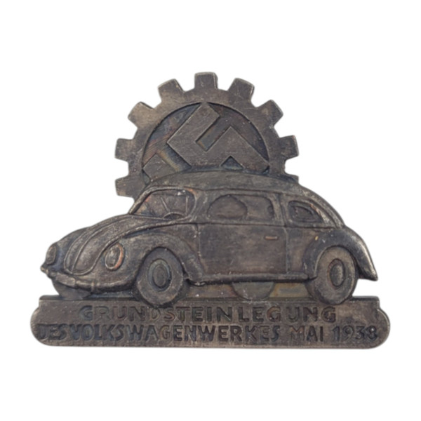 Reproduction Volkswagen Factory Groundstone Laying 1938 Pin