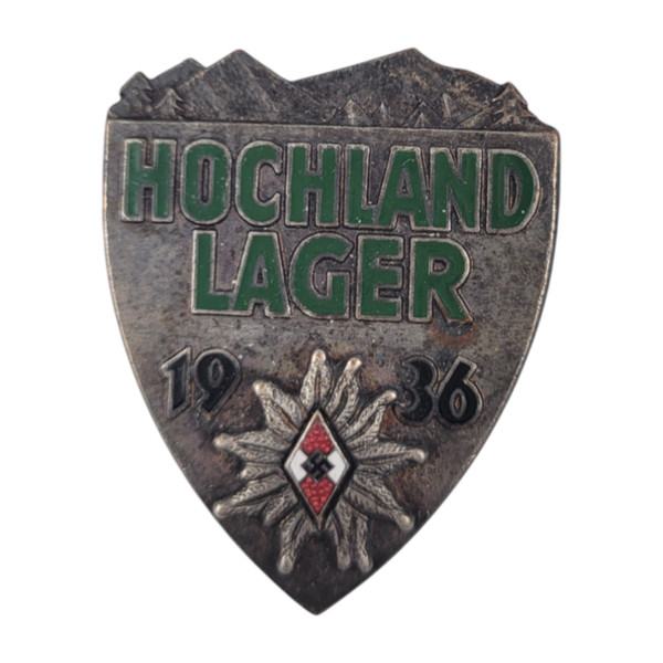 Reproduction Reich Hochland Lager Alpine Badge