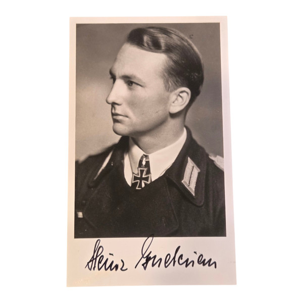 Heinz-Gunther Guderian Signed Portrait