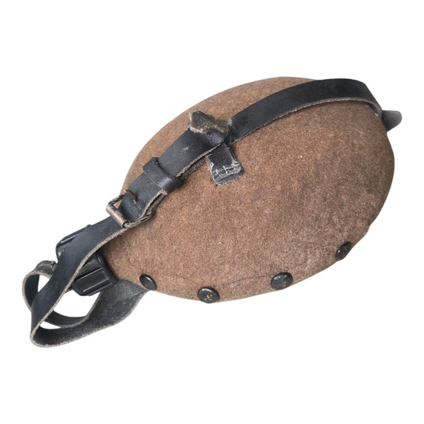 Postwar German Aluminum Canteen - Felt Cover