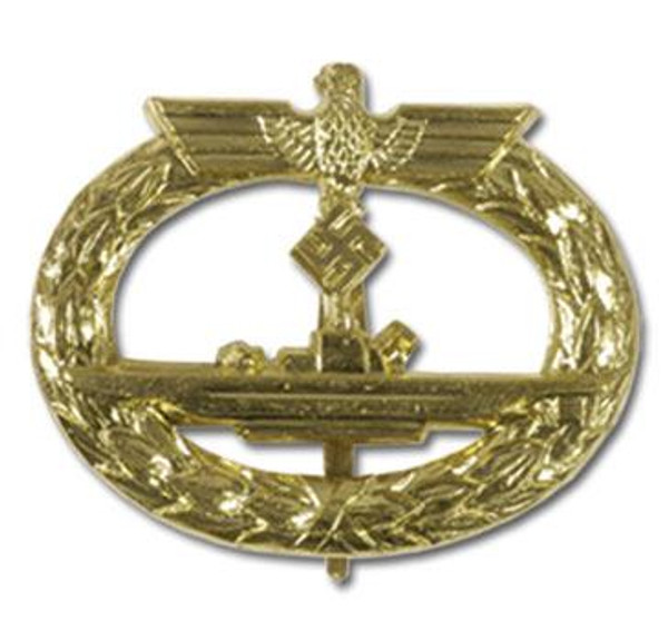 Reproduction U-Boat Badge in Gold