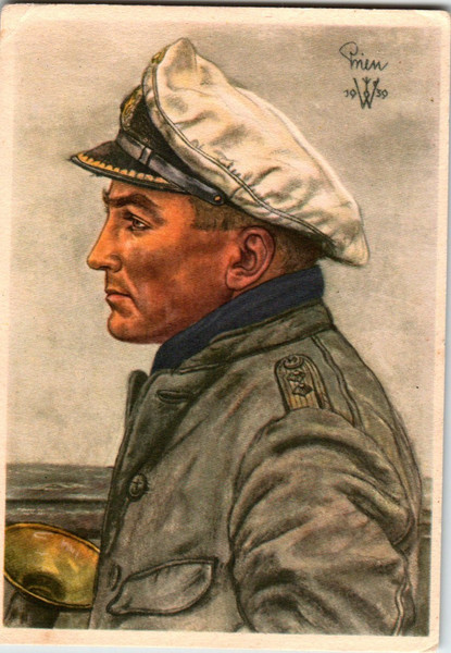 Postcard of Gunther Prien - U-Boat Commander